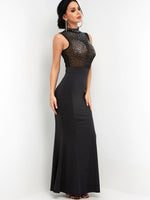 OEM Ladies Black Maxi Dresses