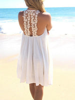 OEM Ladies White Chiffon Dresses