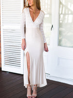 OEM ODM Womens 3/4 Sleeve Maxi Dress