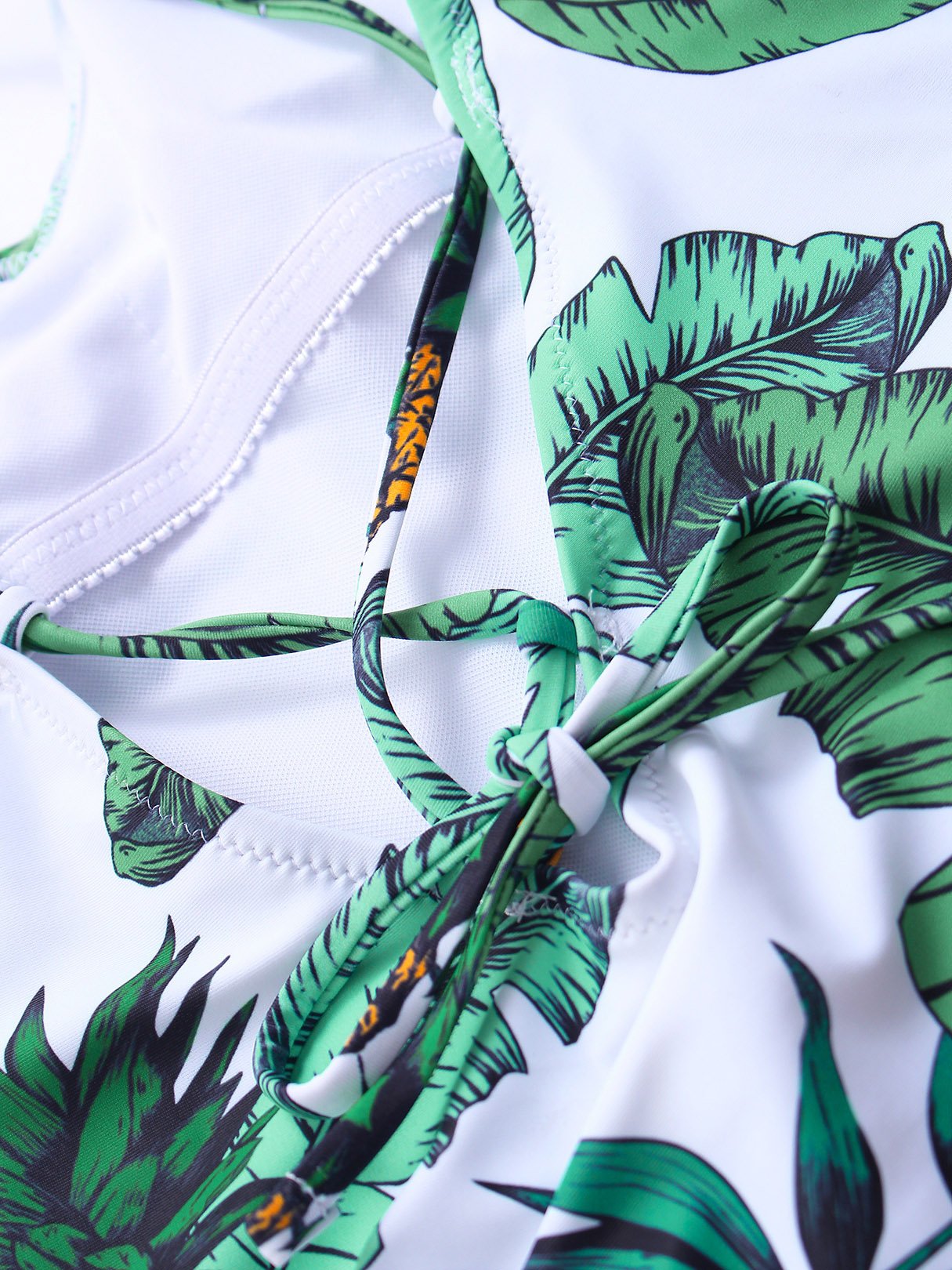 ODM White Crop Top Bikinis