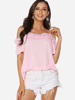 ODM Ladies Half Sleeve Blouses