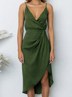 OEM Ladies Army Green Midi Dresses