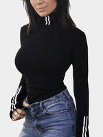 NEW FEELING Womens Black T-Shirts