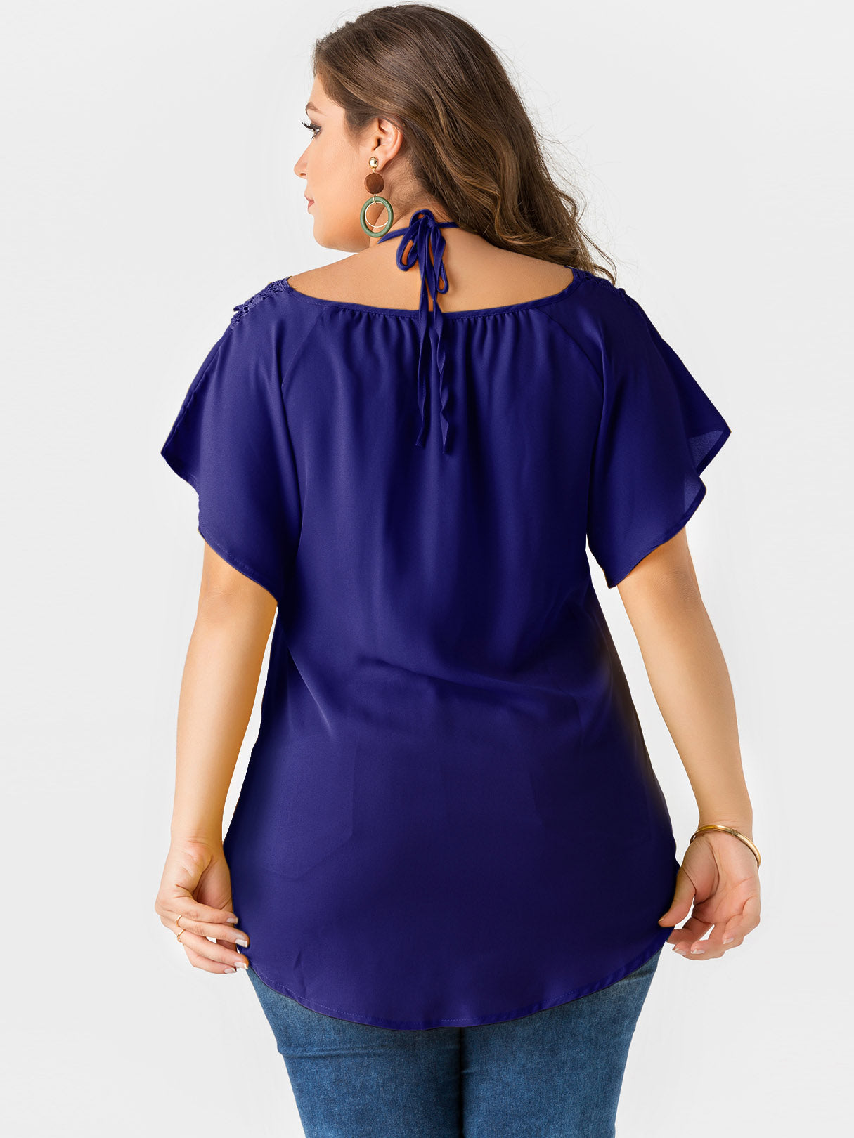 Custom Plus Size Ladies Tops Blouses