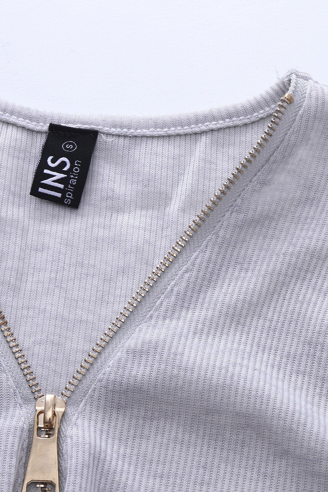 OEM Ladies Grey V-Neck Dresses