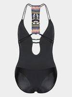 NEW FEELING Womens Black One-Pieces