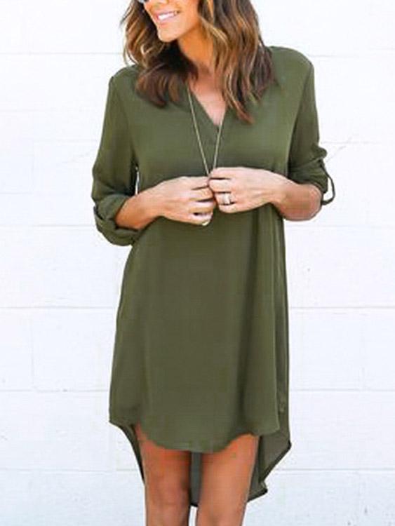 OEM ODM Ladies Navy Chiffon Dresses