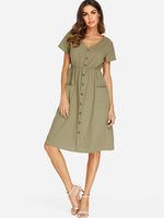 ODM Ladies Short Sleeve Dresses