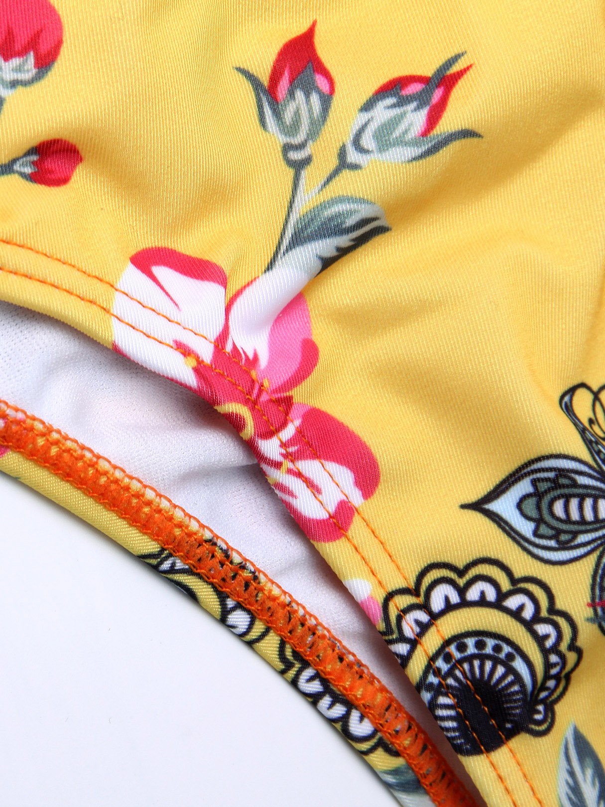 Custom Womens Floral Print One-Pieces Swimwears