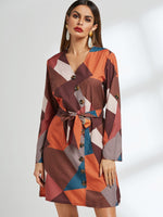 ODM Ladies Long Sleeve Casual Dresses