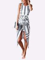 OEM Ladies Black & White Midi Dresses
