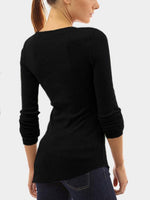 NEW FEELING Womens Black T-Shirts