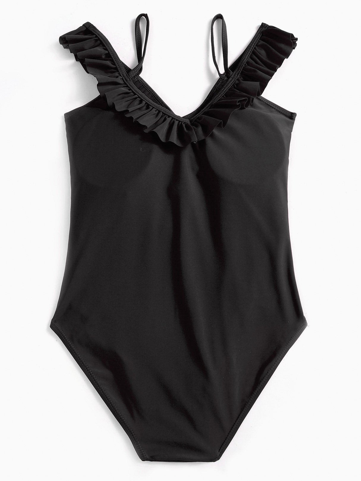 NEW FEELING Womens Black One-Pieces