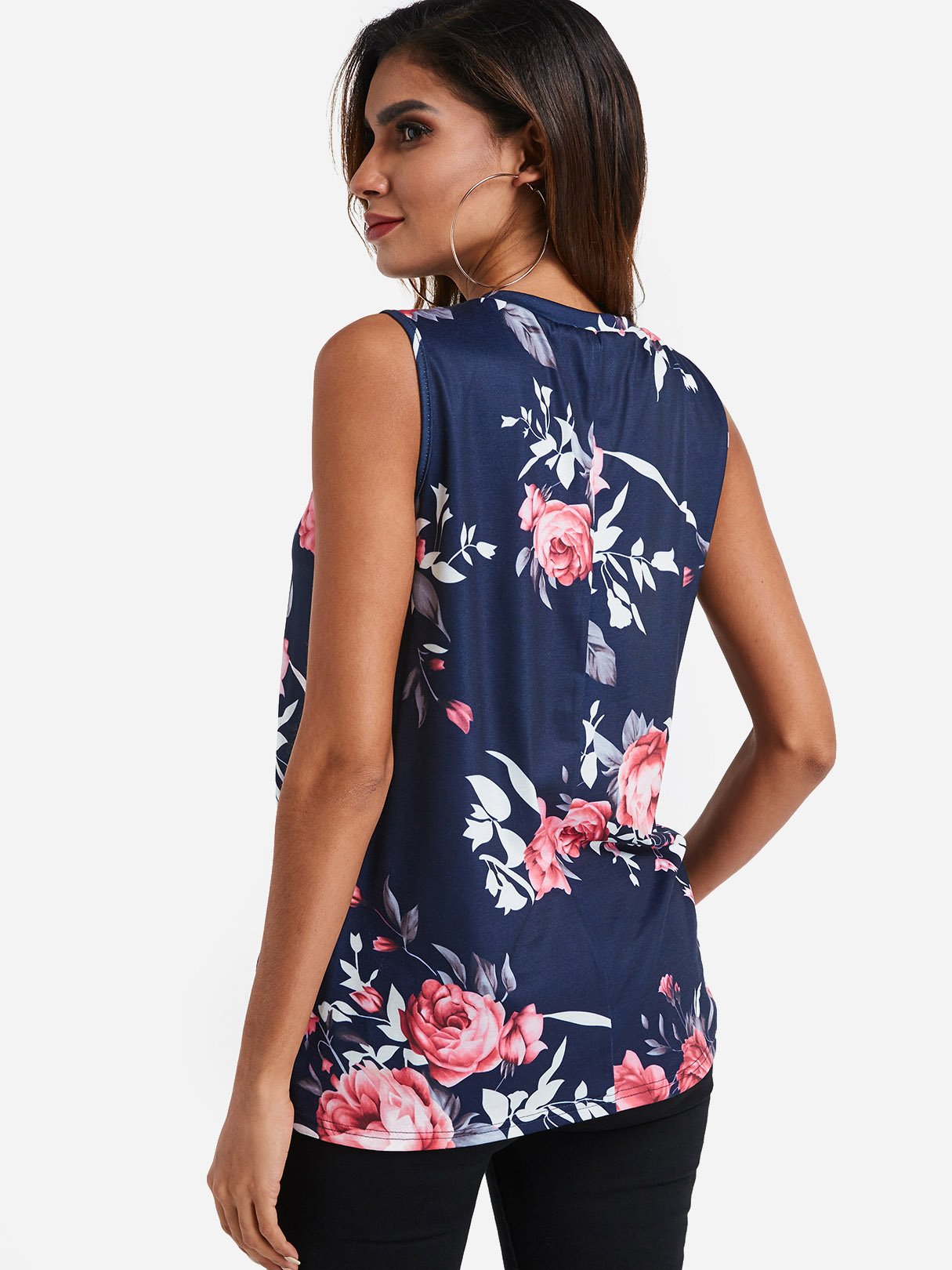 NEW FEELING Womens Navy Camis