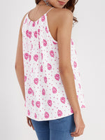 NEW FEELING Womens White Camis