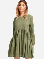 ODM Ladies Long Sleeve Casual Dress