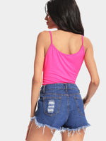 NEW FEELING Womens Plum Camis