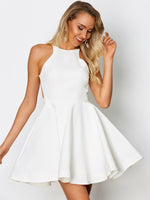 Custom White Linen Dress