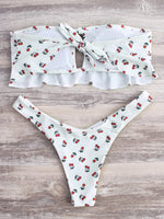 NEW FEELING Womens White Bikinis