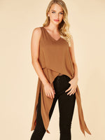 NEW FEELING Womens Coffee Camis