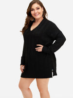OEM Ladies Black Plus Size Tops