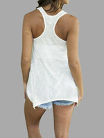 NEW FEELING Womens White Camis