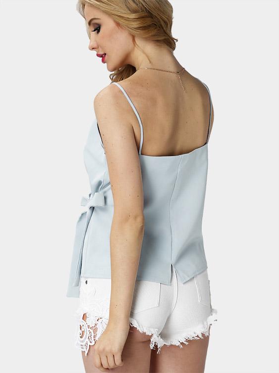 NEW FEELING Womens Blue Camis