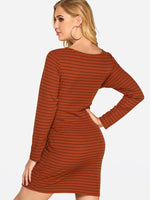 NEW FEELING Womens Red Casual Dresses