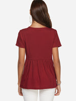NEW FEELING Womens Red T-Shirts