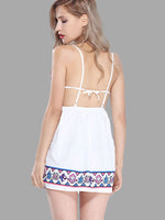 NEW FEELING Womens White Mini Dresses