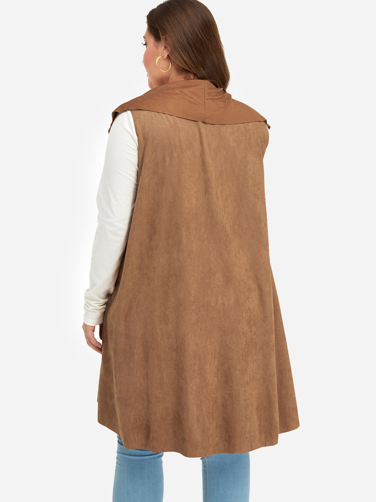 NEW FEELING Womens Brown Plus Size Coats & Jackets