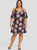 NEW FEELING Womens Black Plus Size Dresses