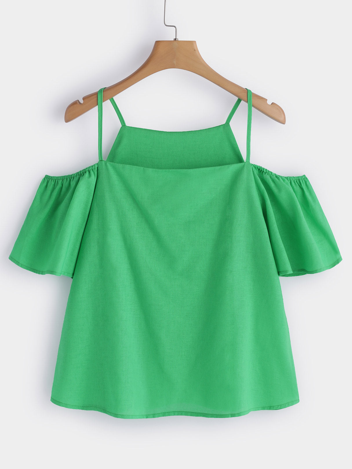 NEW FEELING Womens Green Plus Size Tops