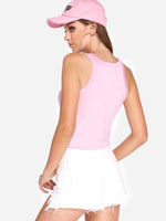 NEW FEELING Womens Pink Camis