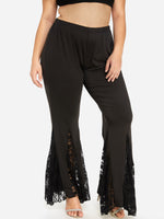 NEW FEELING Womens Black Plus Size Bottoms