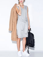 ODM Ladies Sleeveless Shirt Dress