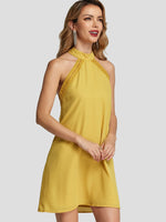 OEM Ladies Yellow Mini Dresses