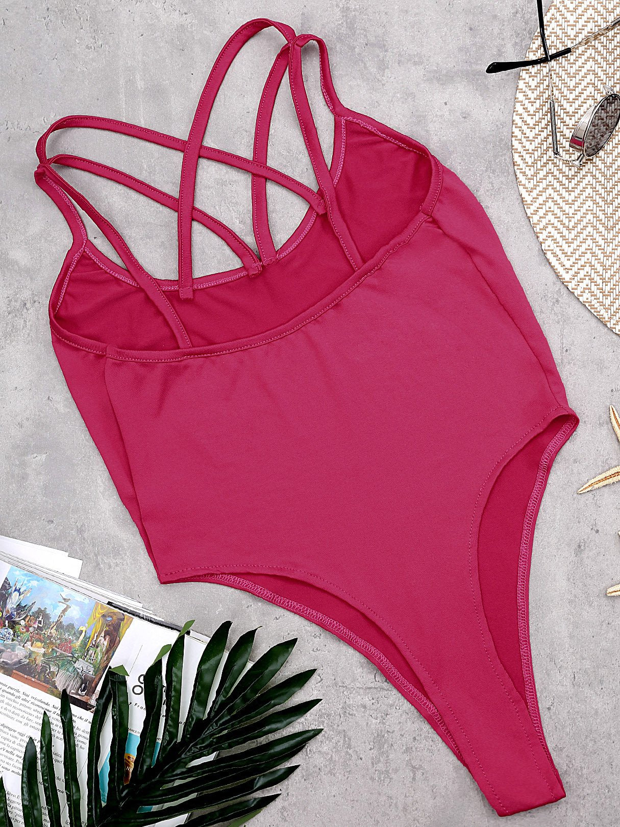 NEW FEELING Womens Pink One-Pieces