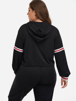 NEW FEELING Womens Black Plus Size Tops