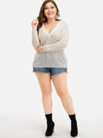 OEM ODM Womens Long Sleeve Plus Size Tops