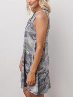 OEM Ladies Camo V-Neck Dresses