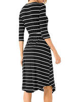OEM Ladies Black Midi Dresses