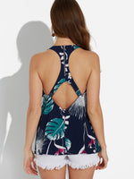 NEW FEELING Womens Navy Camis