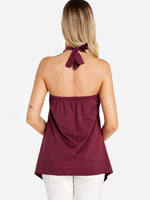 NEW FEELING Womens Burgundy Camis
