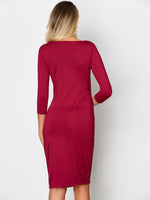 NEW FEELING Womens Burgundy Sexy Dresses