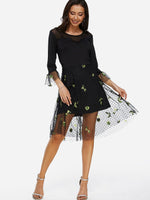 ODM Ladies 3/4 Sleeve Midi Dress