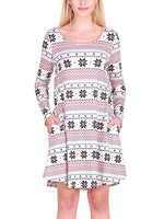 ODM Ladies Long Sleeve Casual Dresses