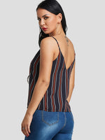 NEW FEELING Womens Navy Camis