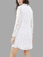 NEW FEELING Womens White Shirt Dresses