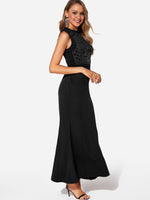 OEM Ladies Black Maxi Dresses